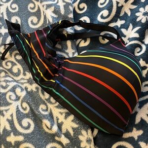 Torrid Rainbow striped bra. No underwire